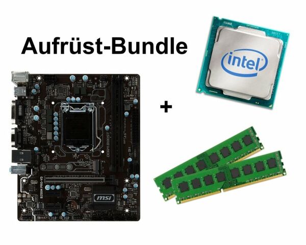 Aufrüst Bundle - MSI B250M Pro-VD + Intel Core i5-6600K + 8GB RAM #97533