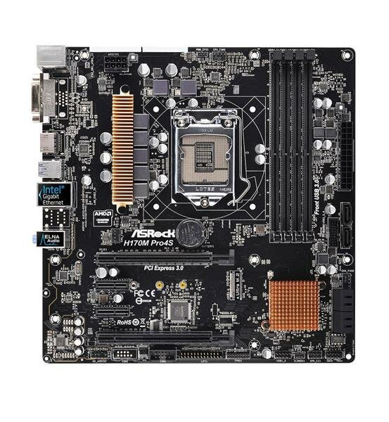 ASRock H170M Pro4S Intel H170 Mainboard Micro ATX Sockel 1151   #97807