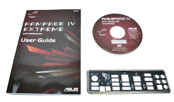 ASUS Rampage IV Extreme manual - i/o-shield - CD-ROM with drivers   #32272