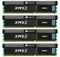 Corsair XMS3 16 GB (4x4GB) CMX8GX3M2A1333C9 DDR3-1333...