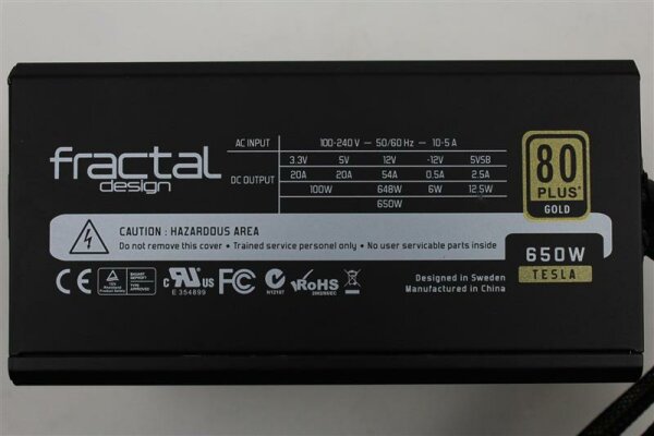Fractal Design 650 Watt ATX Netzteil FD-PSU-TS2B-650W 80+ Gold   #126996