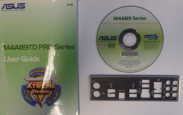 ASUS M4A89TD Pro manual - i/o-shield - CD-ROM with drivers   #32277