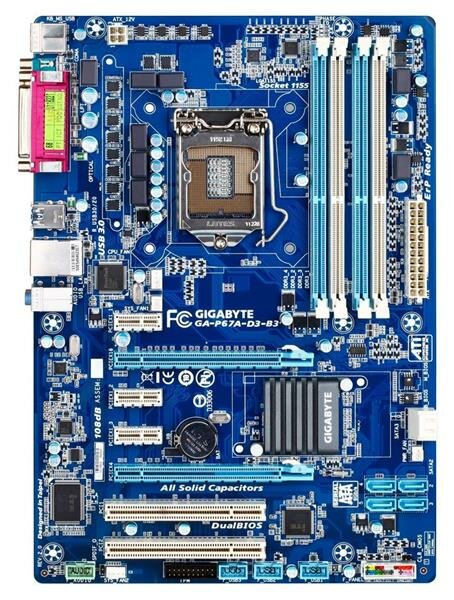 Gigabyte GA-P67A-D3-B3 Rev.2.0 Intel P67 Mainboard ATX Sockel 1155   #34837