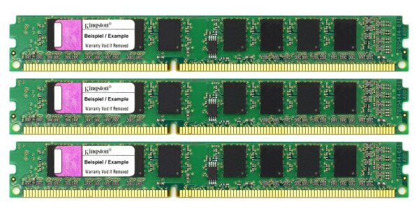 Kingston KVR 12 GB (3x4GB) KVR1333D3N9K3/12G DDR3 PC3-10600 Low Profile   #39702