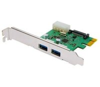 Transcend TS-PDU3 2-Port USB 3.0 PCI Express x1 Molex + SATA Strom   #33816