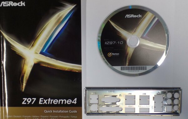 ASRock Z97 Extreme4 - Handbuch - Blende - Treiber CD   #127004