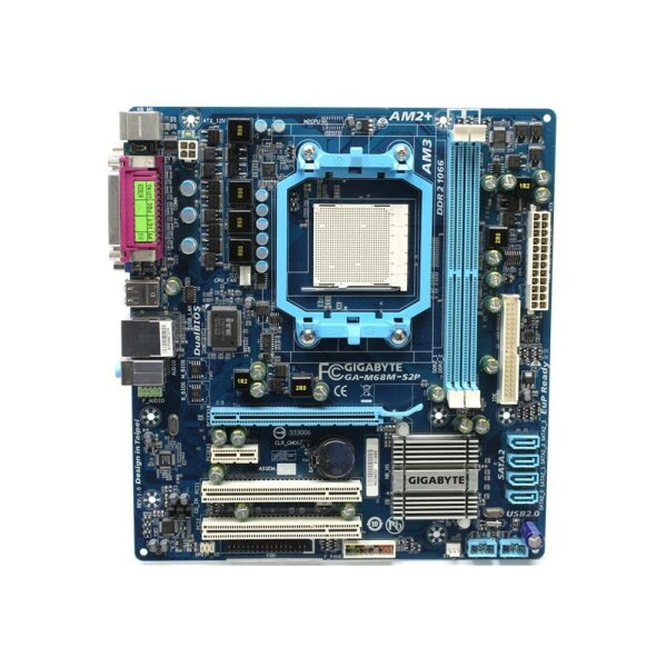 Gigabyte GA-M68M-S2P Rev.1.0 GeForce 7025 Micro ATX Sockel AM2 AM2+ AM3   #38687
