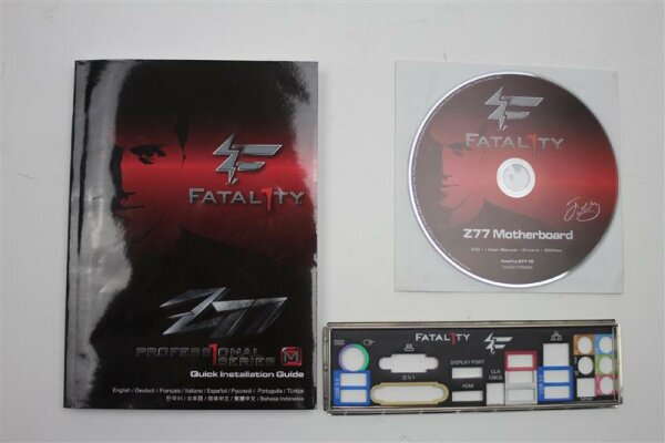 ASRock Fatal1ty Z77 Professional-M Handbuch - Blende - Treiber CD   #125728