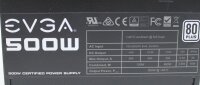 EVGA 500W ATX 2.3 100-W1-0500-KR 500 Watt 80 Plus 80+...