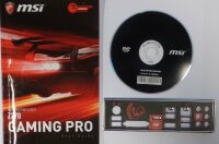 MSI Z270 GAMING PRO - Handbuch - Blende - Treiber CD...