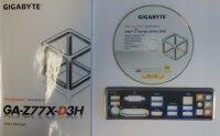 Gigabyte GA-Z77X-D3H Handbuch - Blende - Treiber CD   #34850