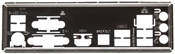 Gigabyte GA-H67MA-USB3-B3 Rev.1.0 Blende - Slotblech -  I/O Shield   #71459