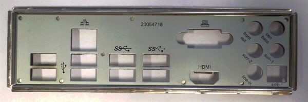 HP MS-7848  Blende - Slotblech - I/O Shield   #109863