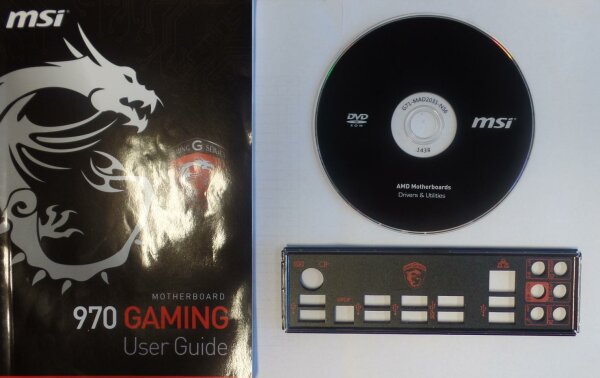 MSI 970 Gaming Handbuch - Blende - Treiber CD   #39978