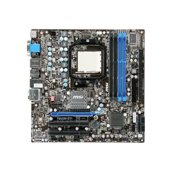 MSI 785GM-E51 MS-7596 Ver.1.2 AMD 785G Mainboard Micro ATX Sockel AM3   #35894