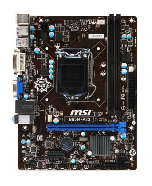MSI B85M-P33 MS-7817 Ver.1.2 Intel H81 Mainboard Micro ATX Sockel 1150   #36919