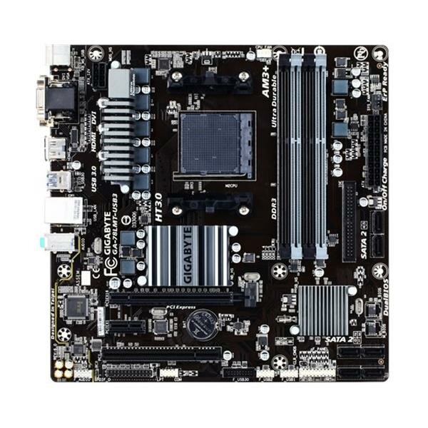 Gigabyte GA-78LMT-USB3 Rev.6.0 AMD 760G Mainboard Micro ATX Sockel AM3+   #39735
