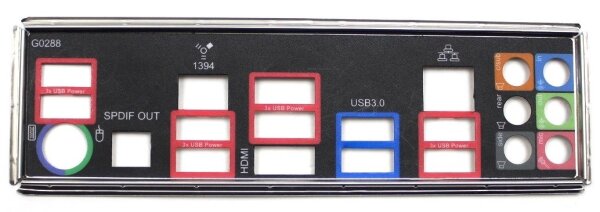 Gigabyte GA-Z68XP-UD3 Rev.1.3 - Blende - Slotblech - IO Shield   #110654