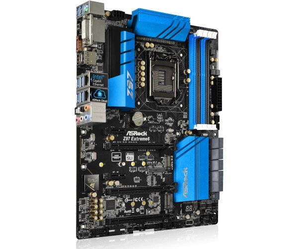 ASRock Z97 Extreme6 Intel Z97 Mainboard ATX Sockel 1150 #38211