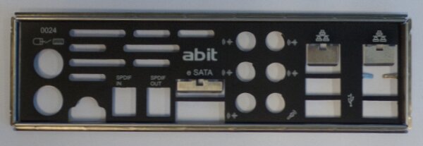 Abit K48-Max Blende - Slotblech - IO Shield   #37190