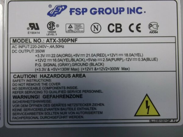 FSP Group ATX-350PNF 350 Watt   #29512