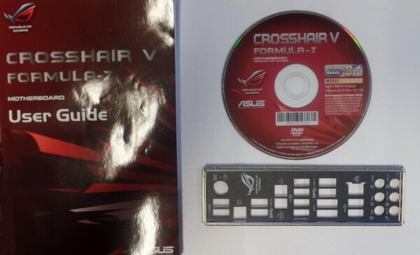 ASUS Crosshair V Formula-Z manual - i/o-shield - CD-ROM with drivers   #35914
