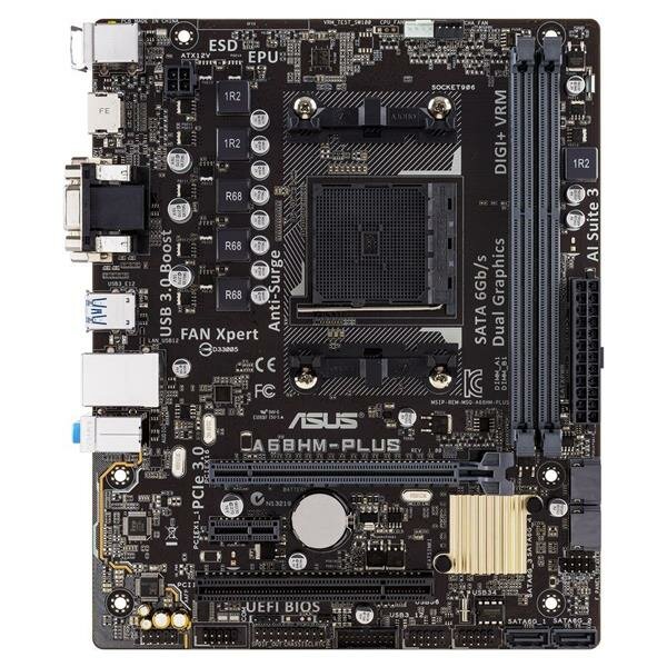 ASUS A68HM-PLUS AMD A68H mainboard Micro ATX socket FM2+   #38737