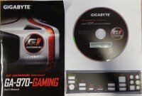Gigabyte GA-970-GAMING - Handbuch - Blende - Treiber CD...