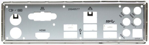 Medion MSI MS-7748 - Blende - Slotblech - IO Shield   #110676