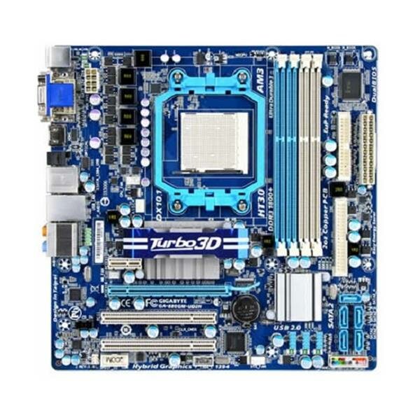 Gigabyte GA-880GM-UD2H Rev.1.0 AMD 880G Mainboard Micro ATX Sockel AM3  #37717