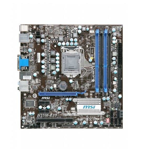 MSI H55M-E33 MS-7636 Ver.1.0 Intel H55 Mainboard Micro ATX Sockel 1156   #35934