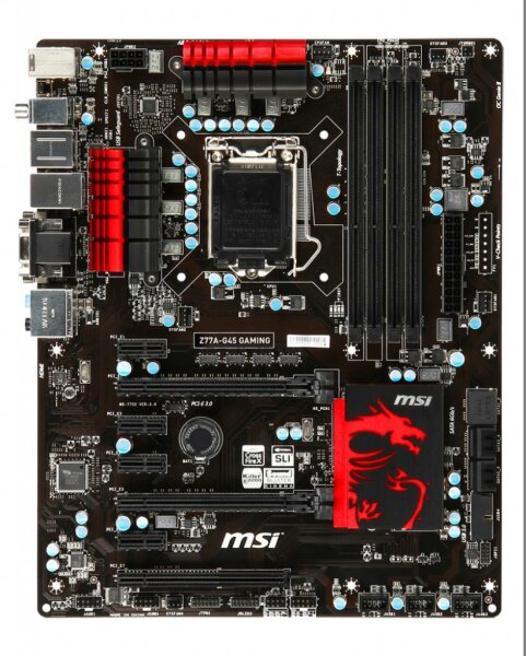 MSI Z77A-G45 GAMING MS-7752 Ver.3.1 Intel Z77 Mainboard ATX Sockel 1155   #38505