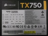 Corsair Enthusiast Series TX750 75-001309 780 Watt 80+...