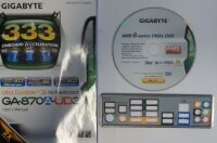 Gigabyte GA-870A-UD3 Handbuch - Blende - Treiber CD   #39787