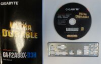 Gigabyte GA-F2A88X-D3H Handbuch - Blende - Treiber CD...