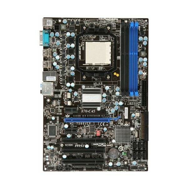 MSI 870-C45 MS-7599 Ver.1.2 AMD 770 Mainboard ATX Sockel AM3   #30065
