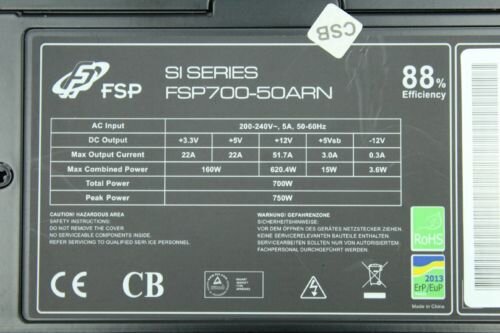 FSP SI Series FSP700-50ARN 700 Watt ATX Netzteil 700 W   #111734