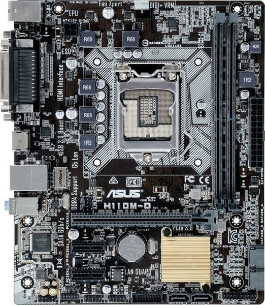 ASUS H110M-D Intel H110 mainboard Micro ATX socket 1151   #93567