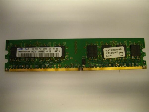 Samsung 1 GB (1x1GB) M378T2953EZ3-CE6 PC-5300 DDR2-667   #125324