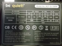 Be Quiet Straight Power E5 500W (BN035) ATX Netzteil 500...