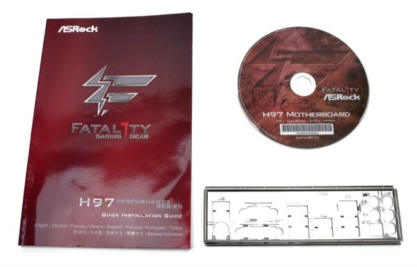 ASRock H97 Performance Series Handbuch - Blende - Treiber CD   #69263