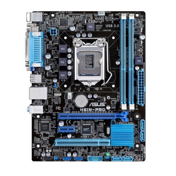 ASUS H61M-Pro Intel H61 Mainboard Micro ATX Sockel 1155   #32404