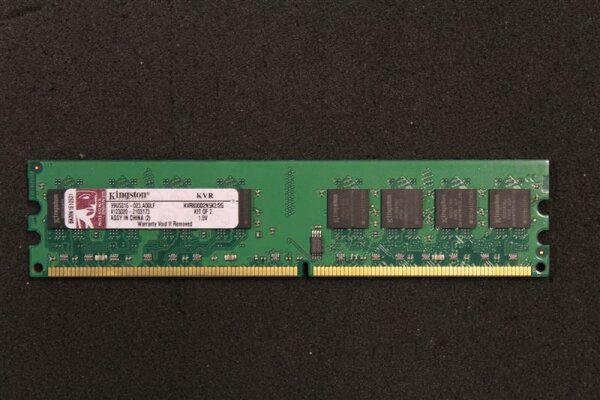 Kingston 1 GB (1x1GB) KVR8002N5K2/2G 240pin DDR2-800 PC2-6400   #38549
