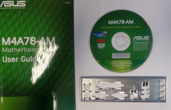 ASUS M4A78-AM manual - i/o-shield - CD-ROM with drivers   #68248