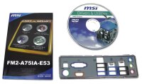 MSI FM2-A75IA-E53 Handbuch - Blende - Treiber CD   #34713