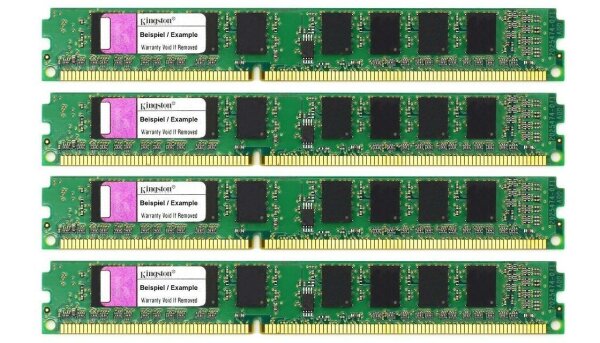 Kingston 16 GB (4x4GB) KVR16N11S8/4 DDR3-1600 PC3-12800 Low Profile   #80545