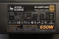 Super Flower 80 Plus 650W SF-650P14HE 650 Watt 80+   #40354