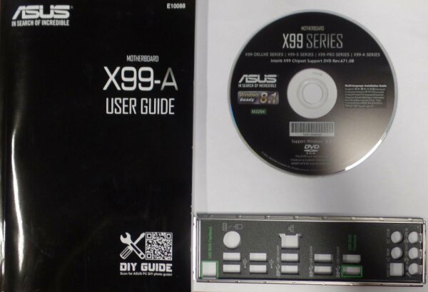 ASUS X99-A - Handbuch - Blende - Treiber CD   #109992