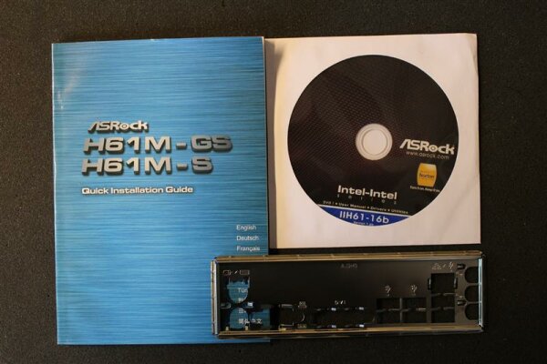 ASRock H61M-GS / S Handbuch - Blende - Treiber CD   #37035