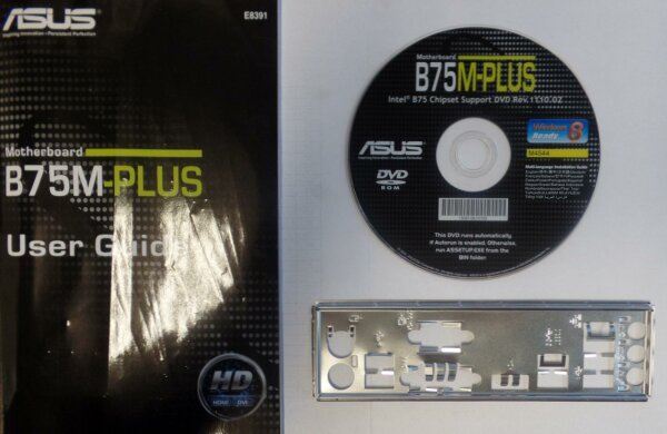 ASUS B75M-PLUS - Handbuch - Blende - Treiber CD   #110764